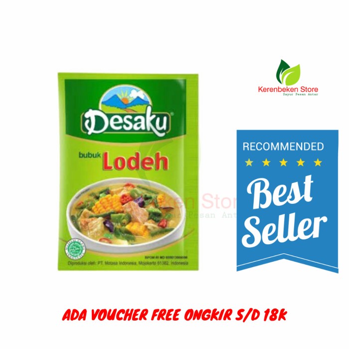 

desaku bubuk lodeh sachet 12,5gr