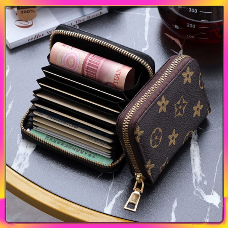 dompet Kartu Kulit Mini BS06 Dompet Motif Resleting kartu koin wanita Gawang GC Women Wallet ACC