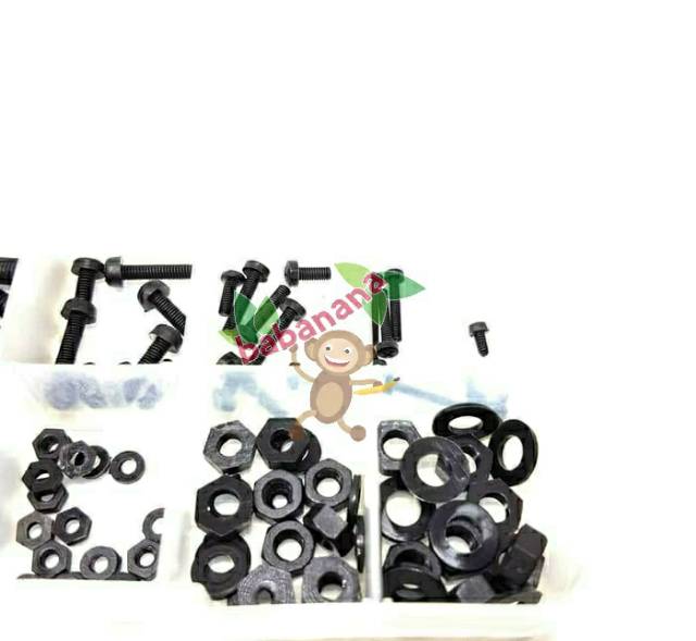 150pcs M2 M3 M4 M5 Nylon Screw Nut Washer