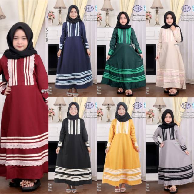 Gamis safeea Kids Adem Dipakai