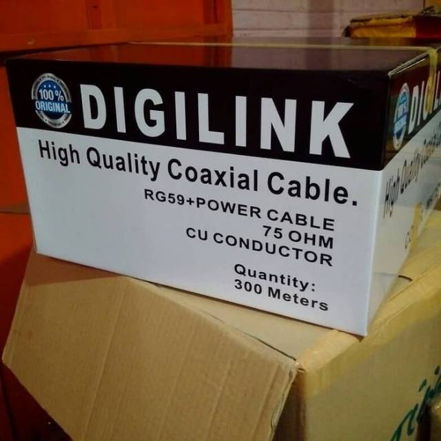 Kabel cctv RG59 4 cabang dijual per 5 meter (5m)