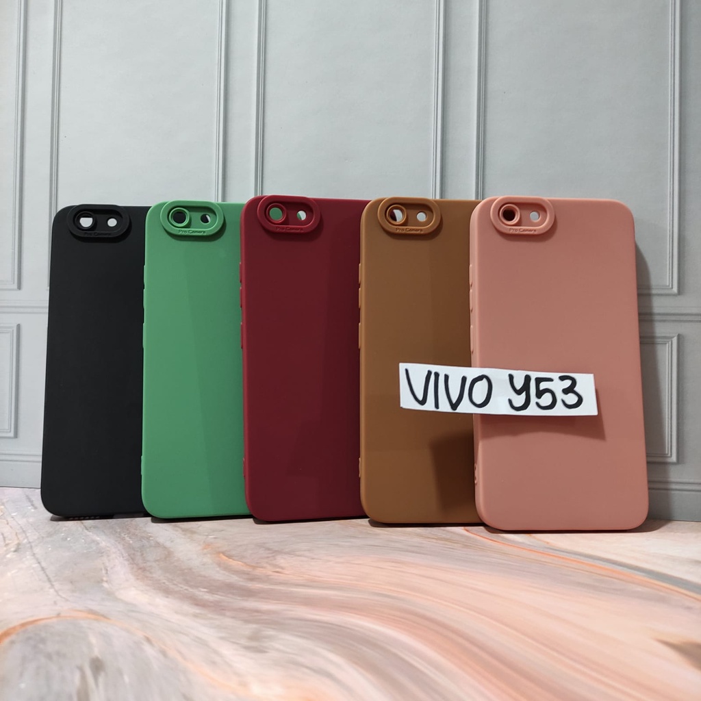 SoftCase ProCamera Silicon Matte Case Full Cover Vivo Y53 Y71 Y81 V5 V5s White_Cell
