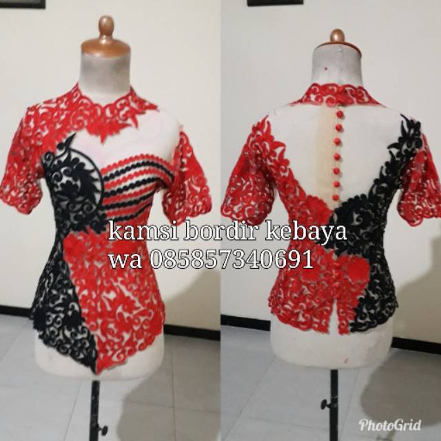 Kebaya bordir stik premium