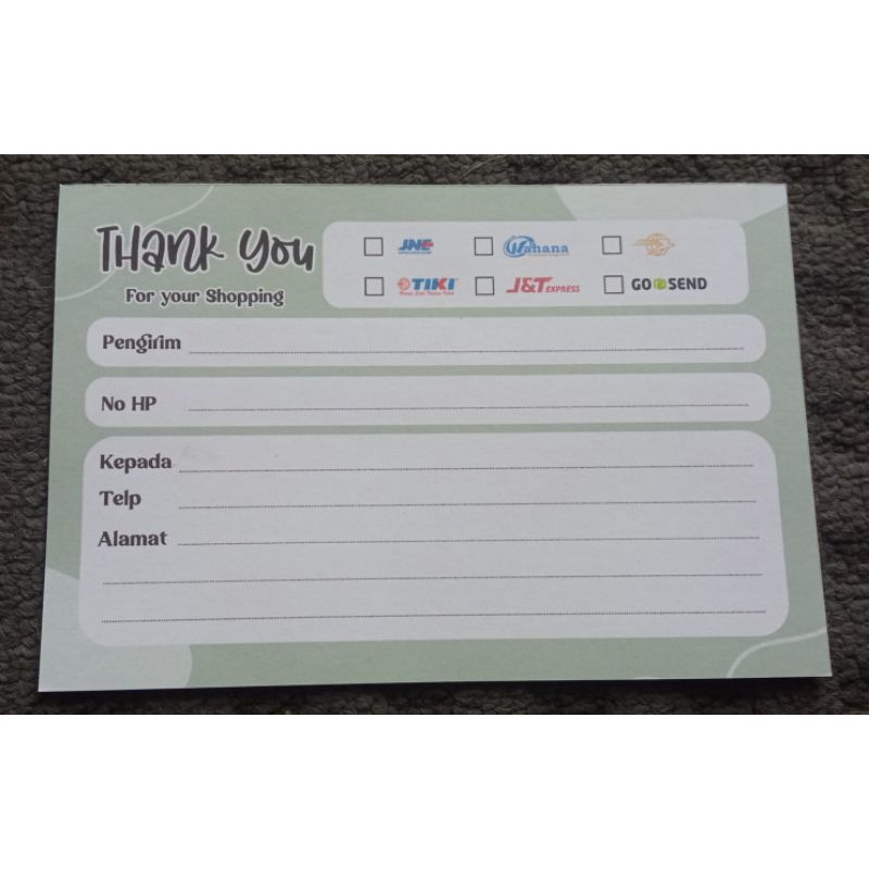 

Stiker Label Pengiriman ( 14 cm x 9 cm )