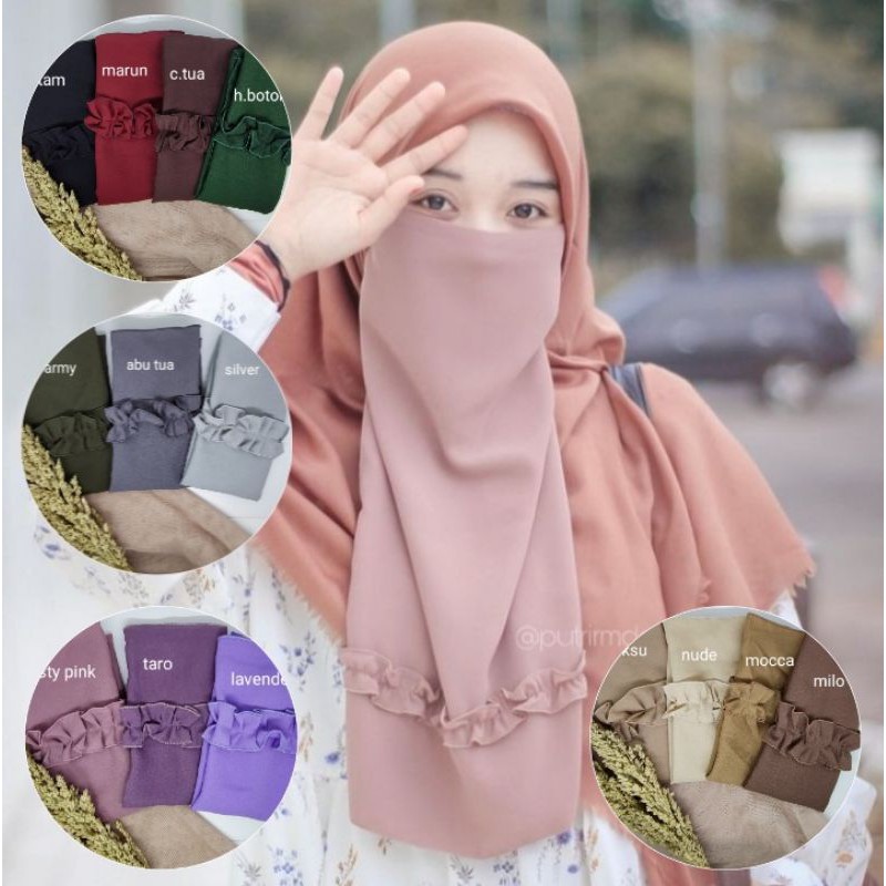 Ninestuff Hijab | Cadar Tali Ruffle