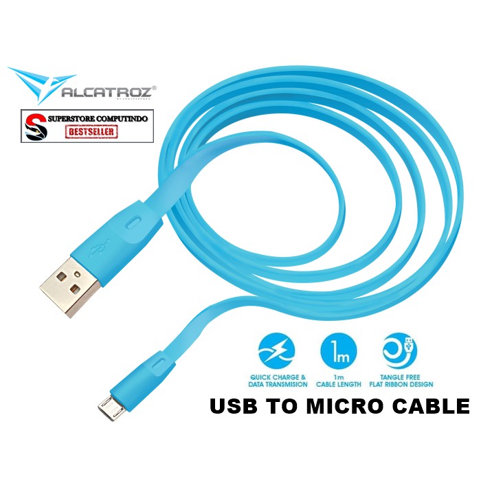 Cable Charger USB Alcatroz To Micro USB With Quick Charge 3.0