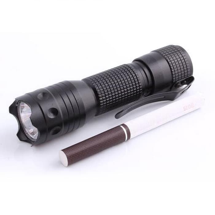 aluminium Pocket Portable Senter LED Flashlight senter kecil mini AA