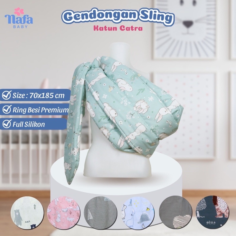 gendongan bayi baby sling ring premium nafa
