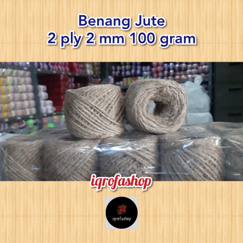 

Tali Goni / Benang Jute / Tali Karung 2 Ply, 2 mm 100 gram