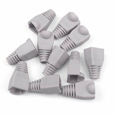 Plug boot  Plug booth  Karet pelindung RJ45 Kabel LAN -[50pcs]