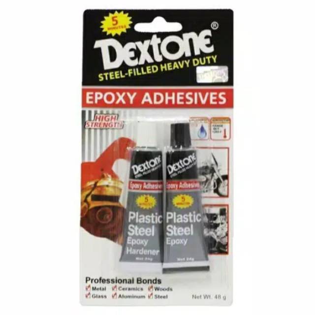 

LEM EPOXY / LEM CAMPUR / BESI / SERBAGUNA DEXTONE 5 MENIT Lem Besi Dextone 48g