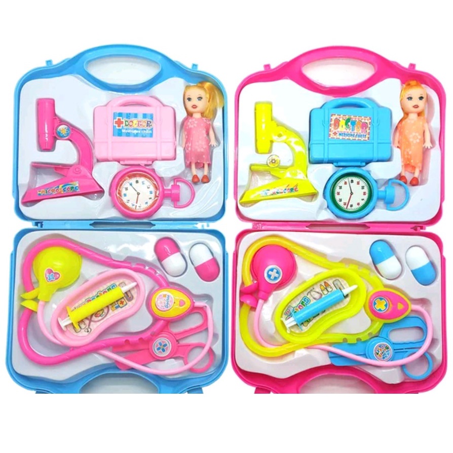 PROMO Mainan Anak Doctor Dokter Dokteran Set Lengkap Trolley / Koper PlaySet Mainan Edukasi