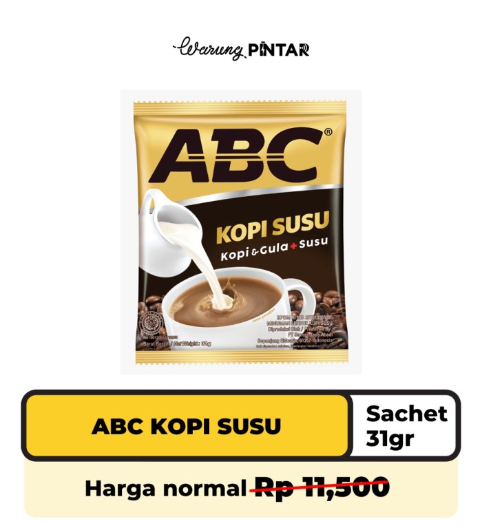 

PROMO ABC Kopi Susu Sachet 31 gr