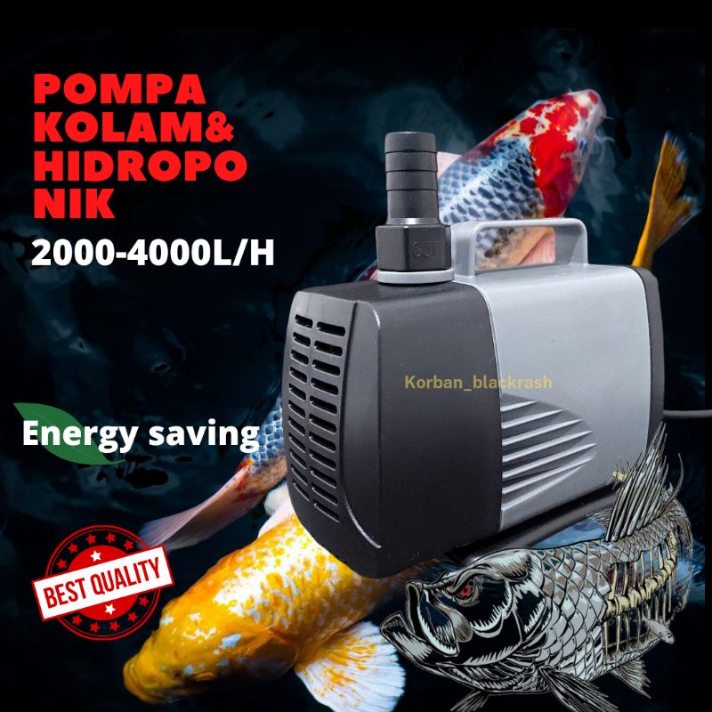 Power Head Pompa Celup Aquarium Hidroponik Low Watt - Mesin Air Terjun Kolam Ikan Koi Arwana 4000L/H