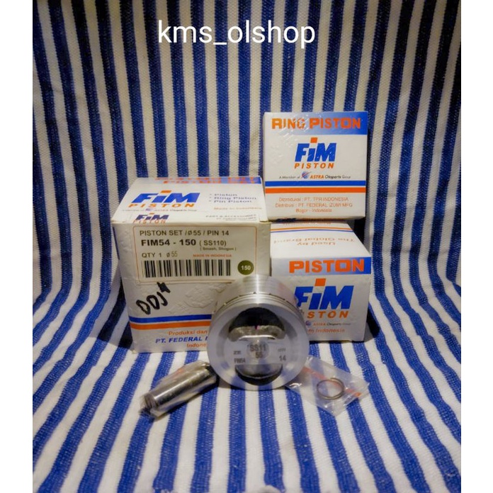 Piston Kit Fim 54 Size 53.5/STD, 54/050, 54.5/100, 55/150, 55.5/200 Pin 14(Smash, Shogun)