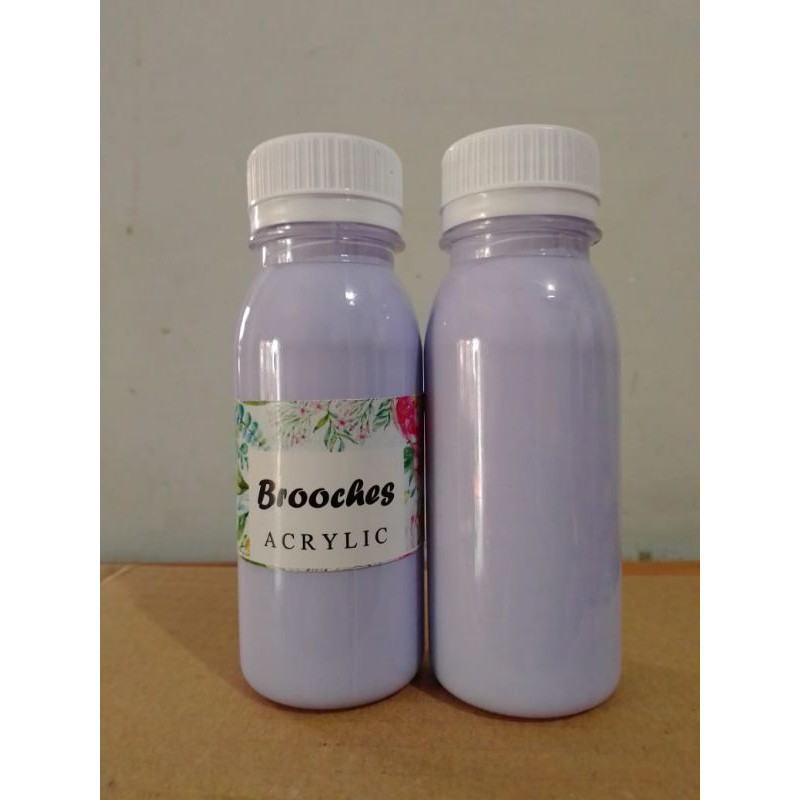 WARNA UNGU MUDA CAT  KENTAL BAHAN  DASAR  AIR 100ML Shopee 