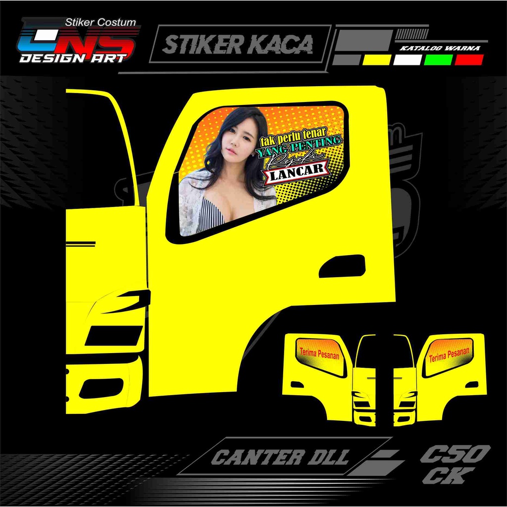stiker truk canter stiker kaca truk  stiker kaca one way stiker kaca  stiker kaca truk canter
