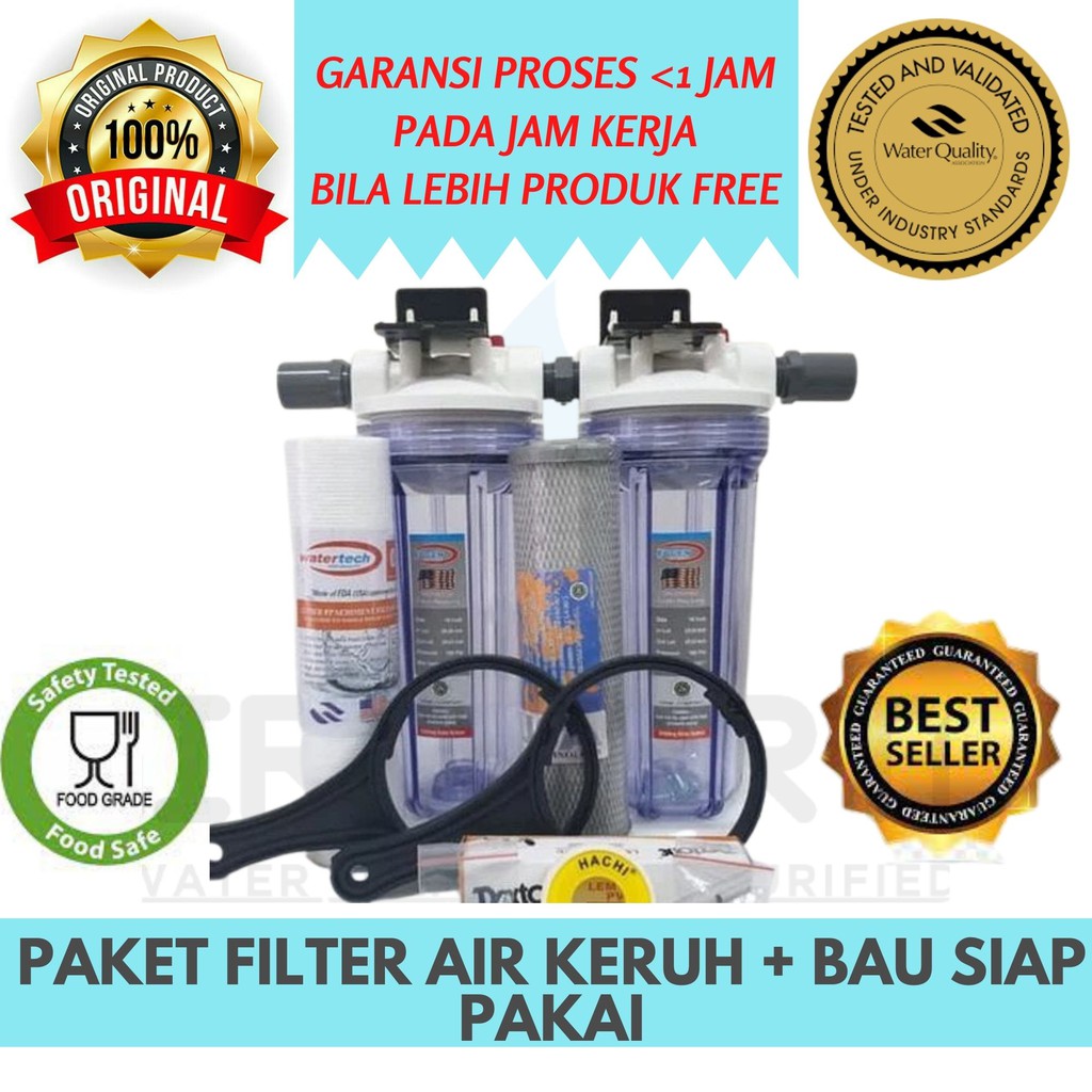 Giri Tirta - Paket Filter Penjernih Air Sumur 2 Tahap Untuk Menyaring Partikel Padat