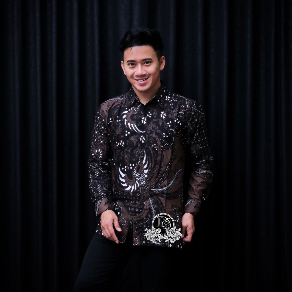 Batik pria kemeja batik lengan panjang m l xl xxl terlaris baju batik pria