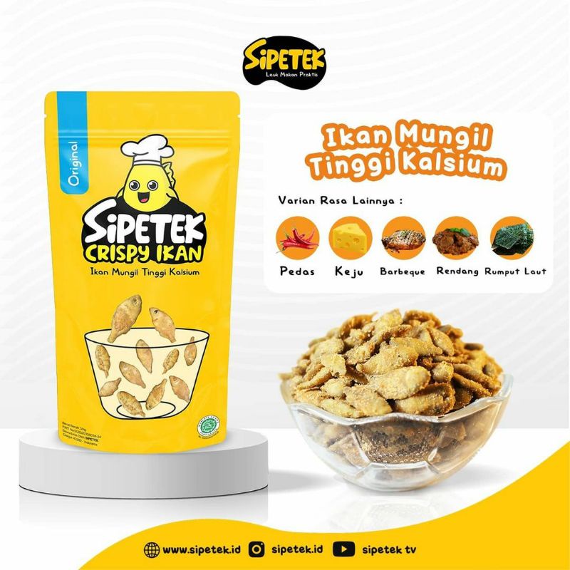 

Sipetek Crispy Ikan Lauk Makan dan Cemilan Sehat Non MSG Enak dan Bergizi