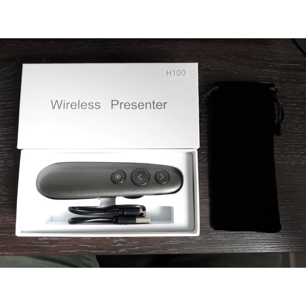 H100 - Rechargeable 2.4GHz Wireless Digital Laser Presenter - Remote Presentasi, Segudang Fitur!!!!