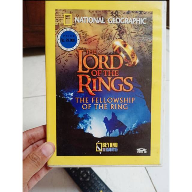 VCD ORI national geographic the lord of the rings "the fellowship of the rings"