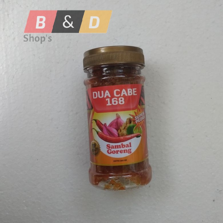 

Sambal Goreng Super Pedas Khas Lampung Kemasan Botol Netto 200 Gram.