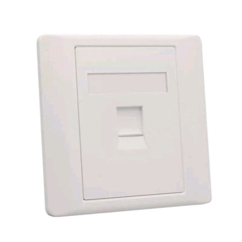 Faceplate Wallplate UTP RJ 45 Network Lan 1Hole/port