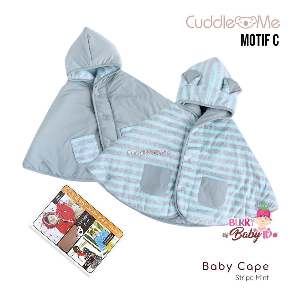 Cuddle Me Baby Cape Jaket Bayi Anak CuddleMe 0-3 Tahun Bolak Balik Baju Hoodie Grosir (1)-Motif C