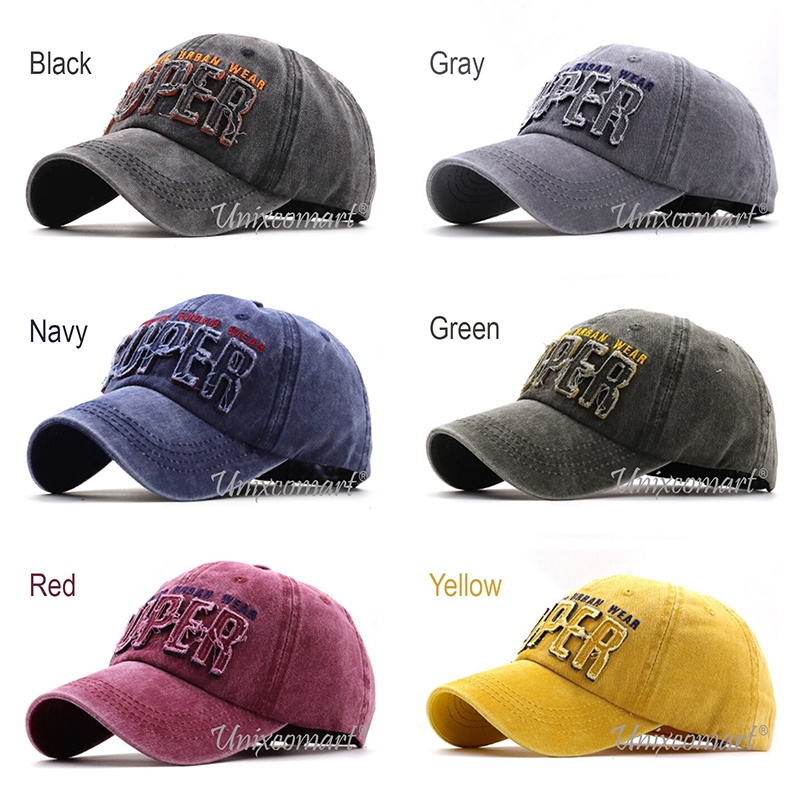 Topi Baseball SUPER Hat Cap Casual Sports Distro Fashion Pria Wanita