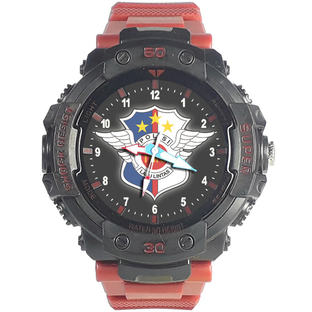 Jam Tangan  POLISI LALU-LINTAS-SPORT Bagus