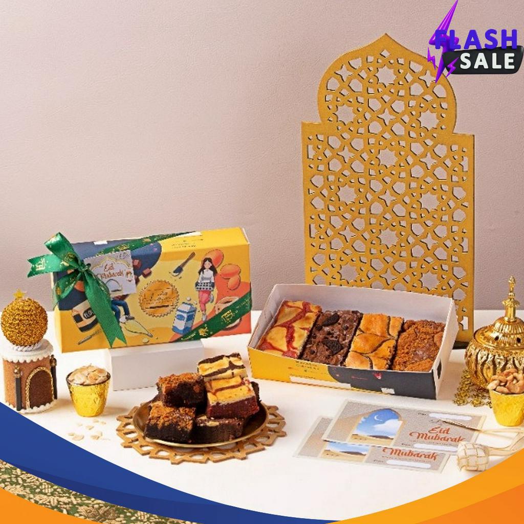 

FLAS SALE Brownies Mix Premium Dark Chocolate Chan Patisserie Hampers Kue LebaranEid MubarakIdul Fitri Size 2x1cm