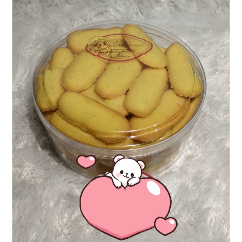 

kue kering lidah kucing butter wisman homemade premium 500gr