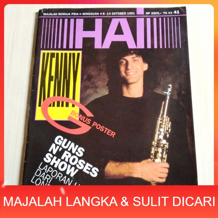 Majalah HAI No.41 Okt 1991 KENNY G Langka