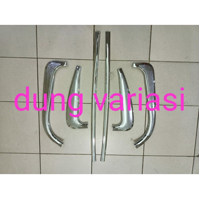 list kaca samping &pilar samping canter chrome