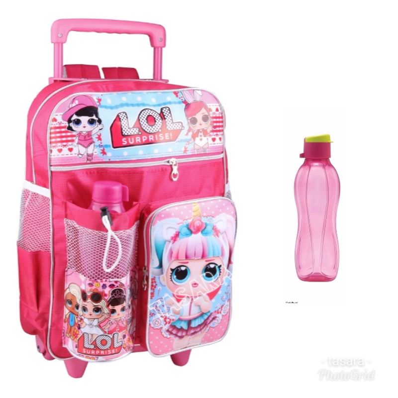 [BAYAR DITEMPAT] NEW !! TAS TROLI ANAK SD KARAKTER LOL/BTS TAS PUNGGUNG FASHION