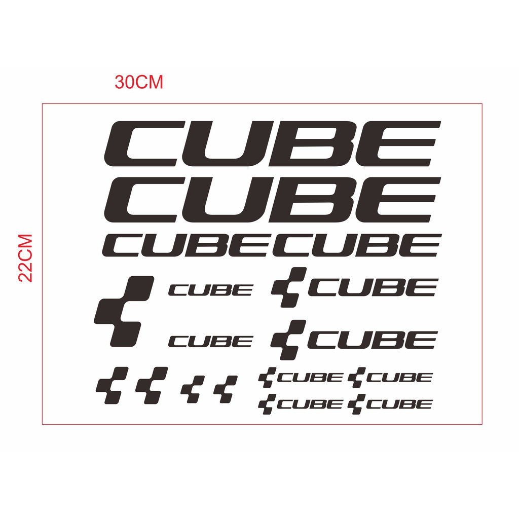 

sticker cutting sepeda cube uk 30x22cm