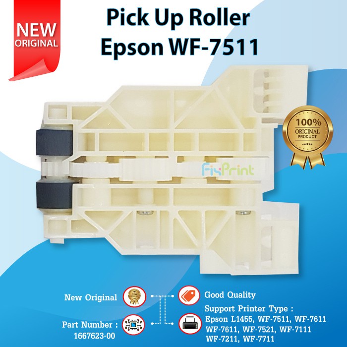 Pick Up Roller Epson L1455 WF7111 WF7211 WF7511 WF7511 WF7611 WF7521 WF7711, Part Number 1667623-00