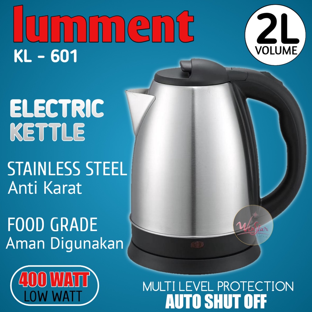 Lumment Teko Listrik Stainless Steel 2 Liter - KL-601