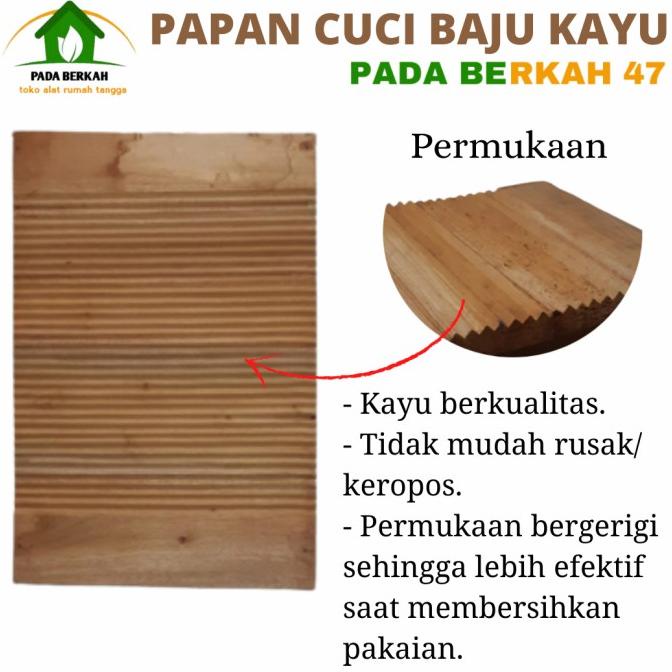 Gilesan Cuci Baju Kayu Jati Penggilesan Papan Alas Cuci Baju Kayu