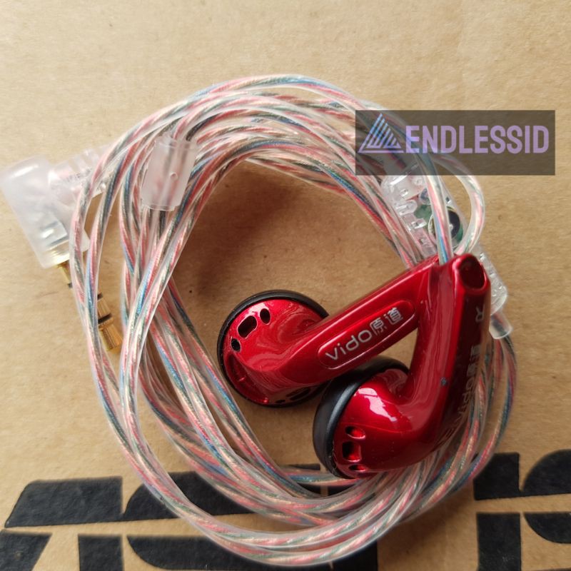 Vido recable transparent copper cable - jack L with mic