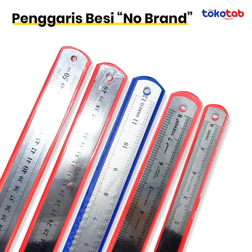 

Penggaris Besi Stainless SteelMistar No Brand (15cm,20cm,40cm,50cm)