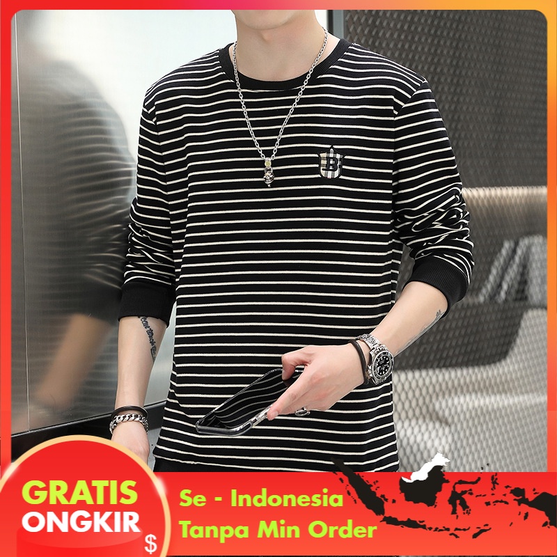 Kaos Polo Pria T-shirt  Tren 2021    Musim ngin Pemuda Pullover Sweater Polo Tshirt