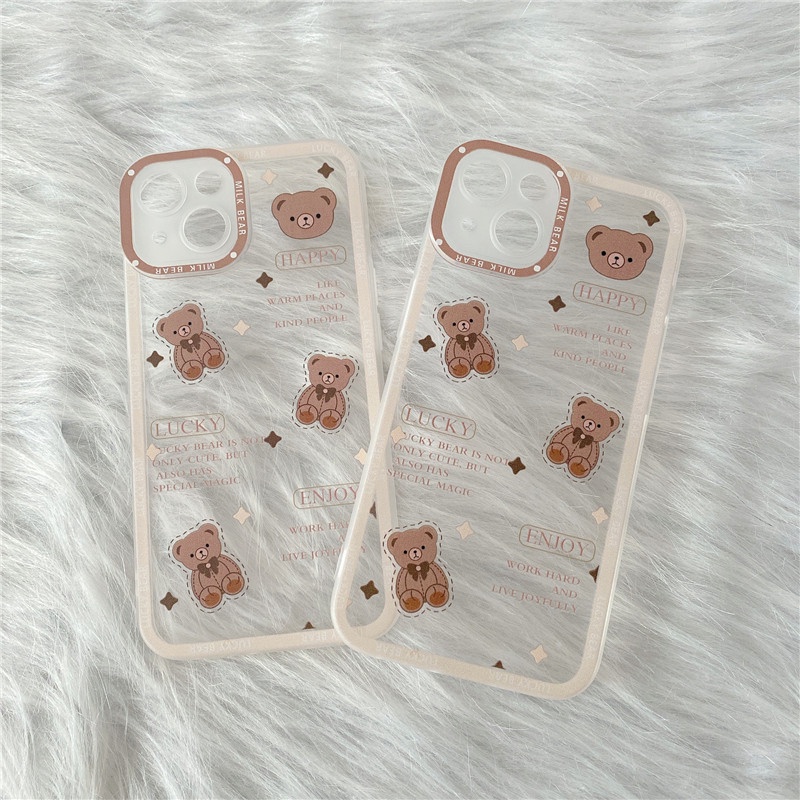 Soft Case TPU Motif Kartun Beruang Malaikat Untuk Huawei Y7A Nova 3i Nova5T Nova7i P20 Lite P30 Y9 Prime Y7 Pro Y9S P40 Mate20