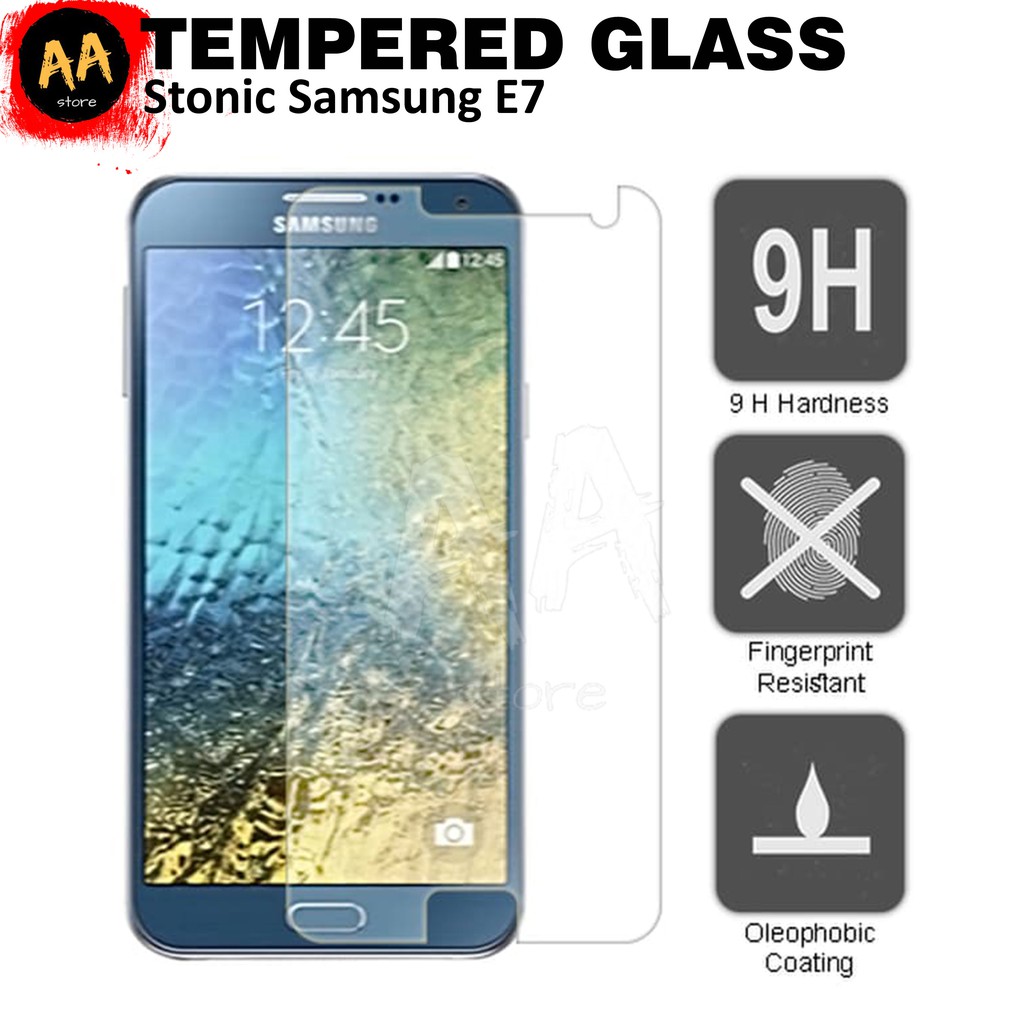 Tempered Glass Protector/Anti Gores Kaca HP/Smartphone Samsung E7 Plindung Layar Handphone Stonic