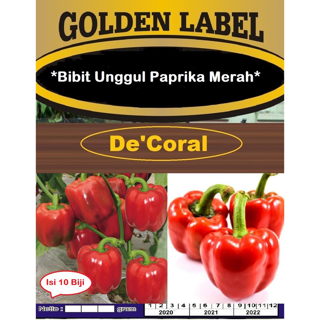Bibit Unggul Paprika Merah | Benih Paprika Merah