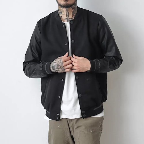 Jacket Varsity Baseball Vintage Polos Jaket Varcity Besball Hitam Original Distro Jaket Versity Pria