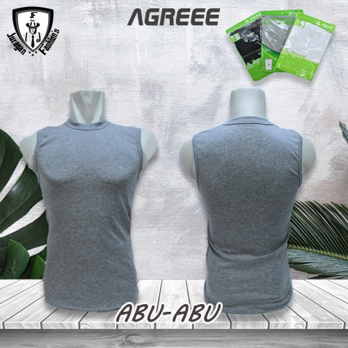 Tangtop Pria AGREE SA-005 | Kaos Dalem pria dewasa Polos Cotton Supersoft | Gedabug