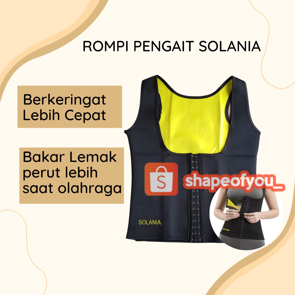 Korset Pelangsing Perut Melahirkan Setelah Cesar Pengecil Pembakar Lemak Perut Buncit Waist Cincher Solania Hotshaper