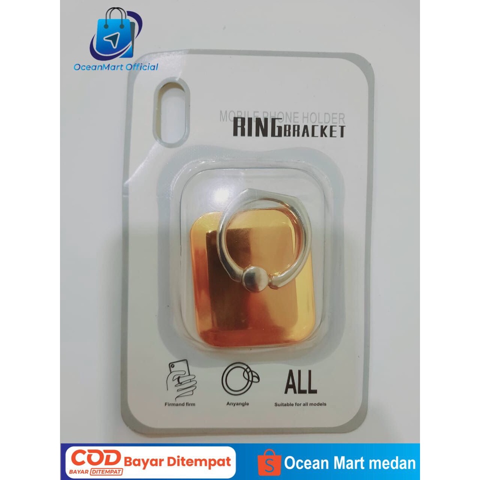 iRing Hp Stand Holder Handphone i-Ring Cincin Bracket Stens Ring Holder Polos OCEANMART OCEAN MART Aksesoris Murah Grosir